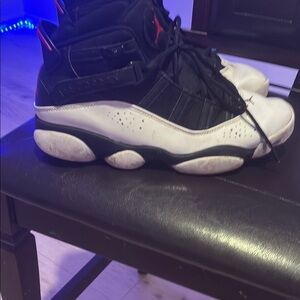 Jordan Athletic Shoes Black and White